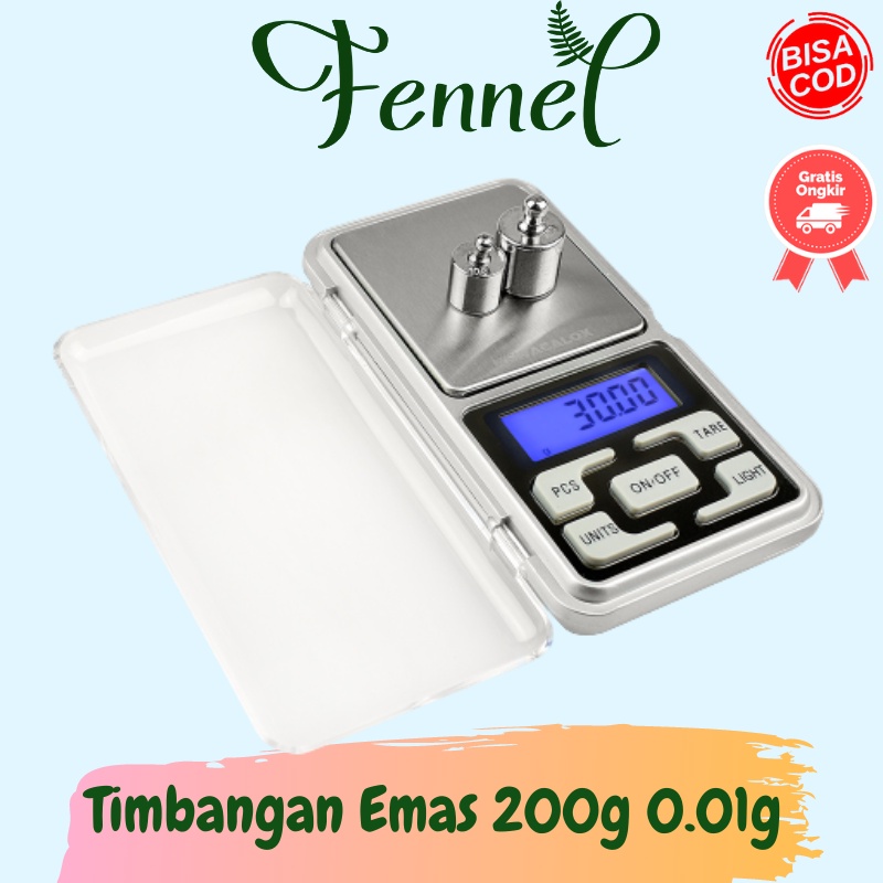 Timbangan Emas Digital Mini 200g 0.01g