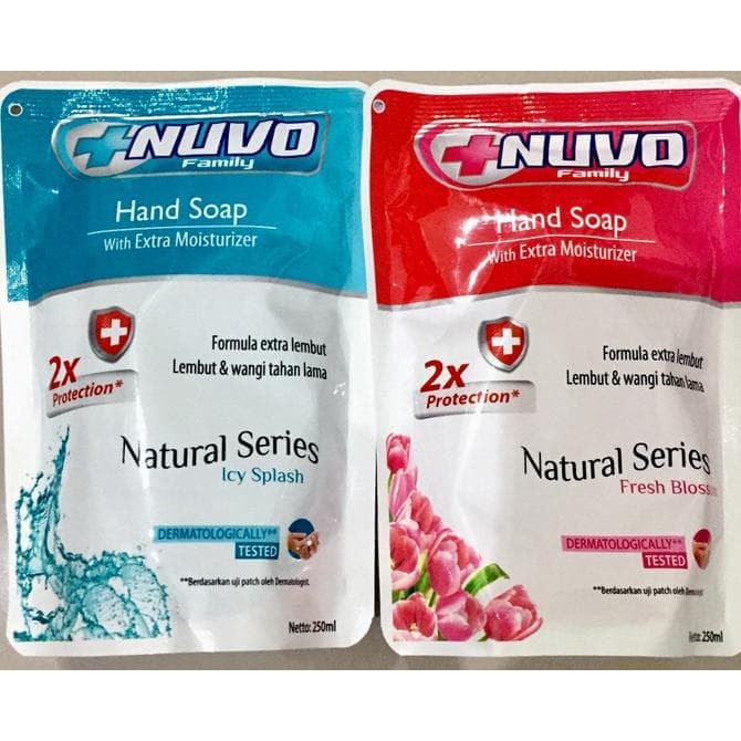 [BPOM] NUVO HAND SOAP REFILL 250ML - ICY SPLASH/FRESH BLOSSOM