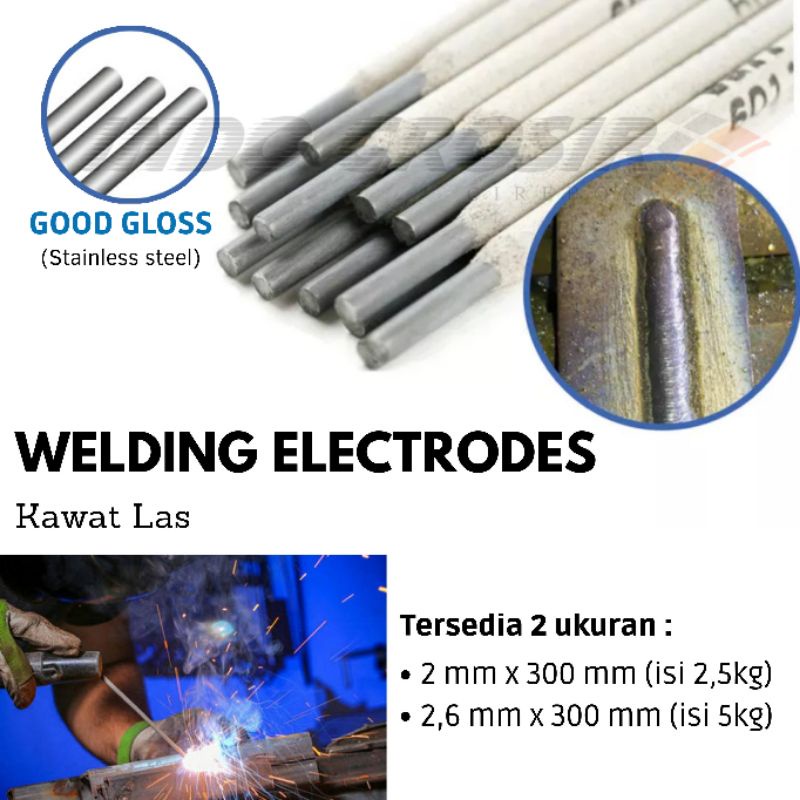 Kawat Las Listrik  2mm Welding Electrodes 2.0mm (2.5kg) / 2.6mm (5kg) Morris E6013