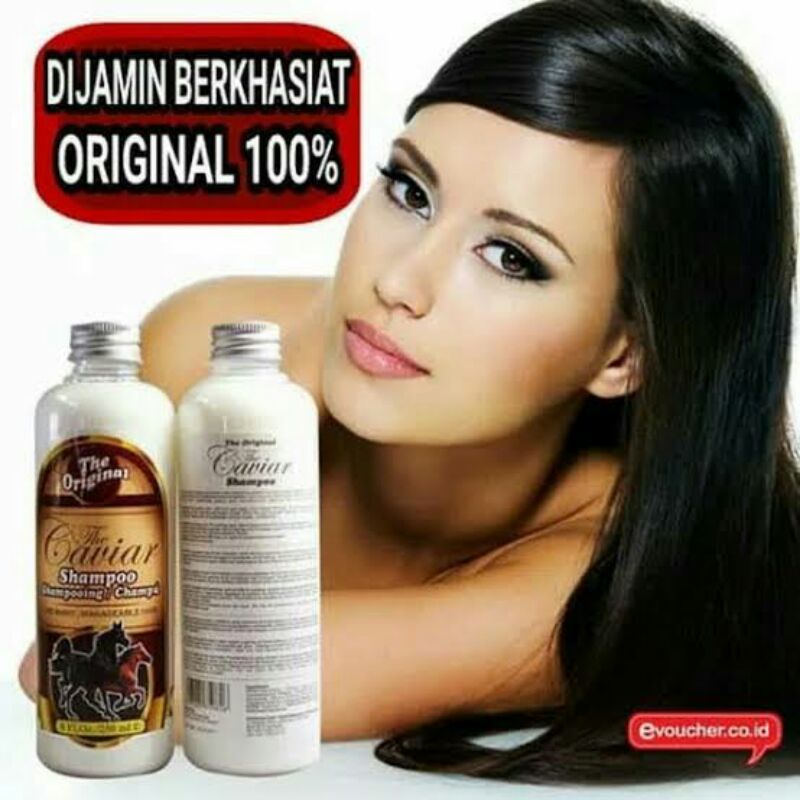 Caviar Shampo / Shampo Kuda / Shampo Pemanjang Rambut/Penebal Rambut