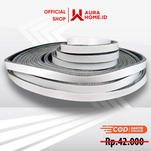 Lis Strip Pintu Door Noise Insulation Dusting Tape 5M / Lis Strip Penutup Penahan Ganjel Ganjelan Pe