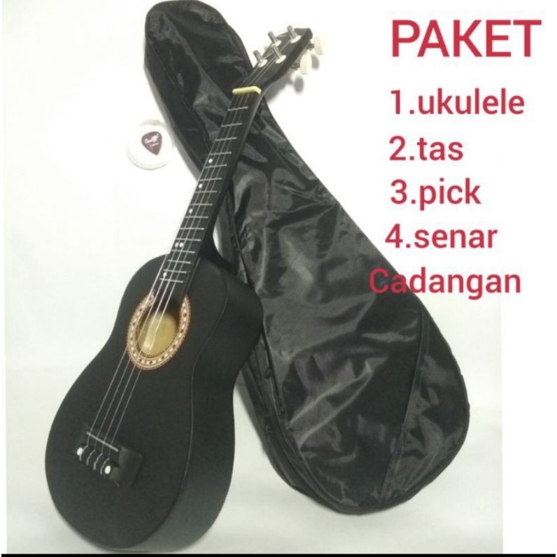 PAKET UKULELE AKUSTIK SENAR 4 / PAKET LENGKAP BERGARANSI