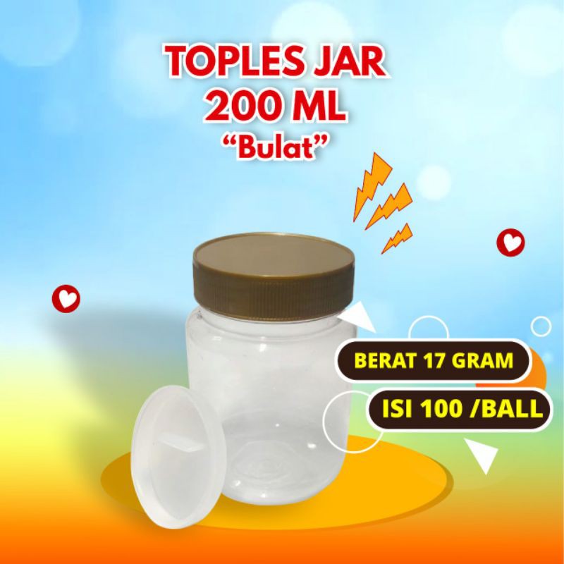 Toples Sambal 200ml(bulat)-Free Packing Kardus