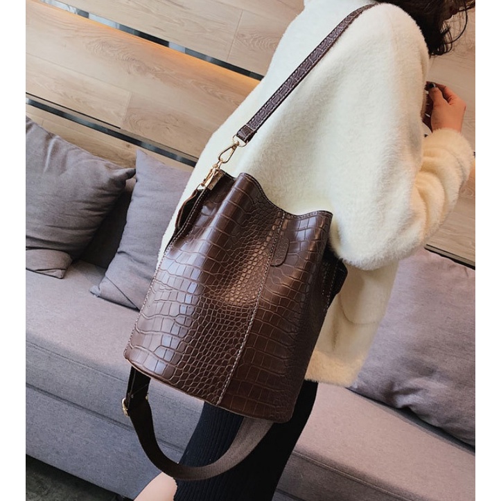 BJ81967 - BLACK/BROWN/GREEN - TAS WANITA FASHION IMPORT MODIS ELEGAN TERMURAH TERLARIS TERBARU BAGSTORE JAKARTA TAS BATAM GT1967