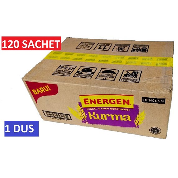 

Energen Sereal Kurma Susu 1 DUS KARTON 12 RENCENG 120 Sachet @30gr Varian Baru Murah