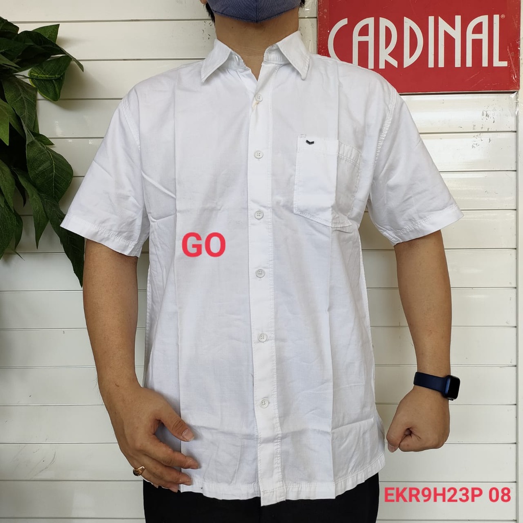 gof CARDINAL KEMEJA BIG SIZE Pakaian Pria Hem Reguler Kemeja Jumbo Extra Mama Size Lengan Pendek