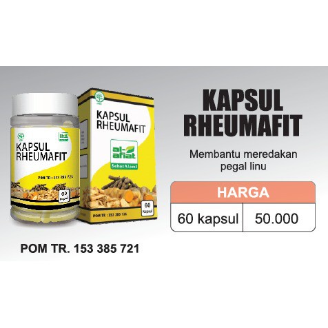 

Jual Kapsul Rheumafit Pasak Bumi+Cabe Jawa+Temu Lawak dan Jahe Herbal