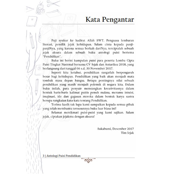 Buku Puisi Pendidikan Rabiah Shopee Indonesia