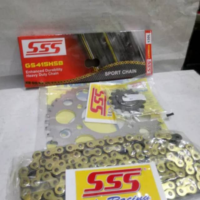 Gear gir sss karisma supra x 125 blade revo ab full sss rantai sss