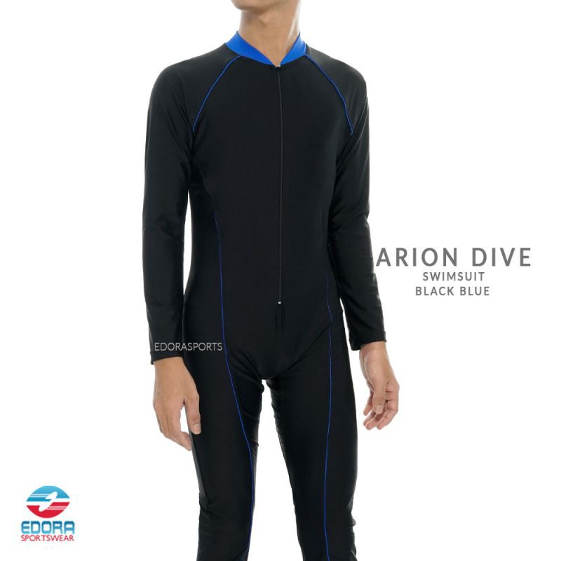 Baju Renang Full Body Model Jumpsuit Pria Dewasa ARION DIVE EDORA