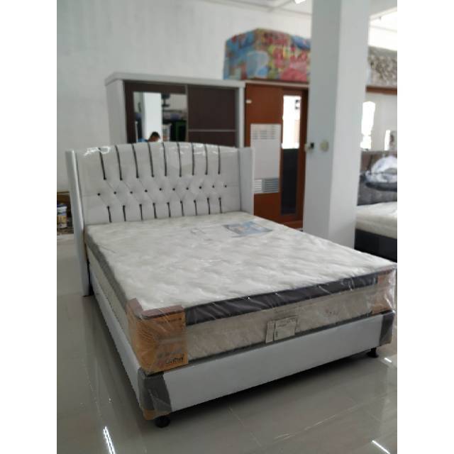central full set divan sandaran + kasur busa central garansi 10 tahun