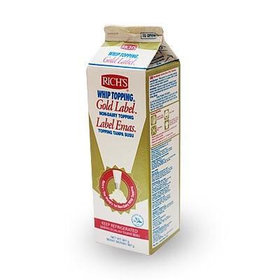 

Rich'S Gold Label Whipping Cream / Rich Topping / Non-Dairy Whipping