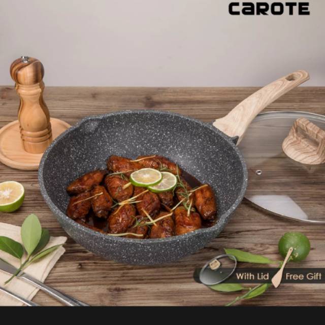 Carote Deep Fry Pan With Lid 28 Cm