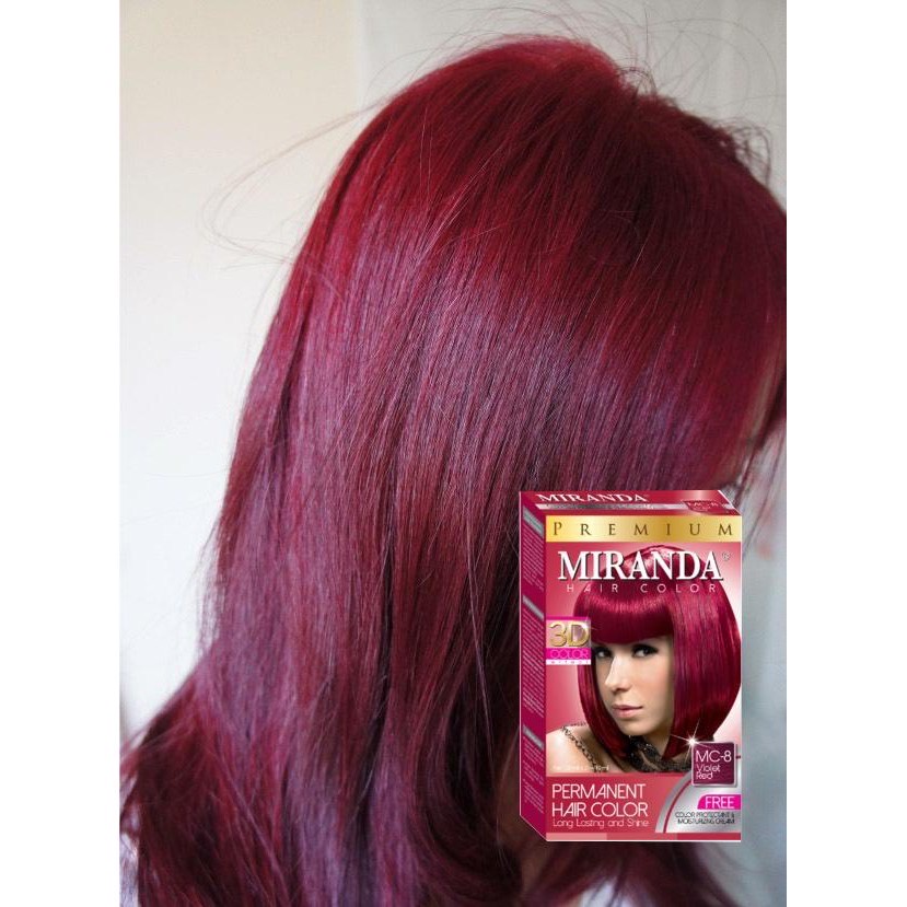 Miranda Hair Color (Cat Rambut Permanen) MC13 Rose Purple 30ml