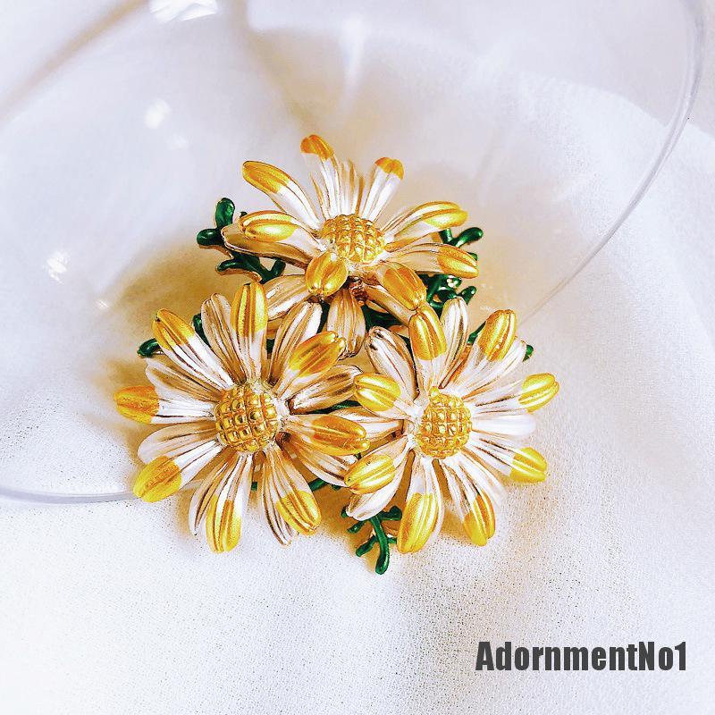 (Adornmentno1) Bros Pin Bentuk Bunga Daisy Untuk Aksesoris Pakaian / Hadiah