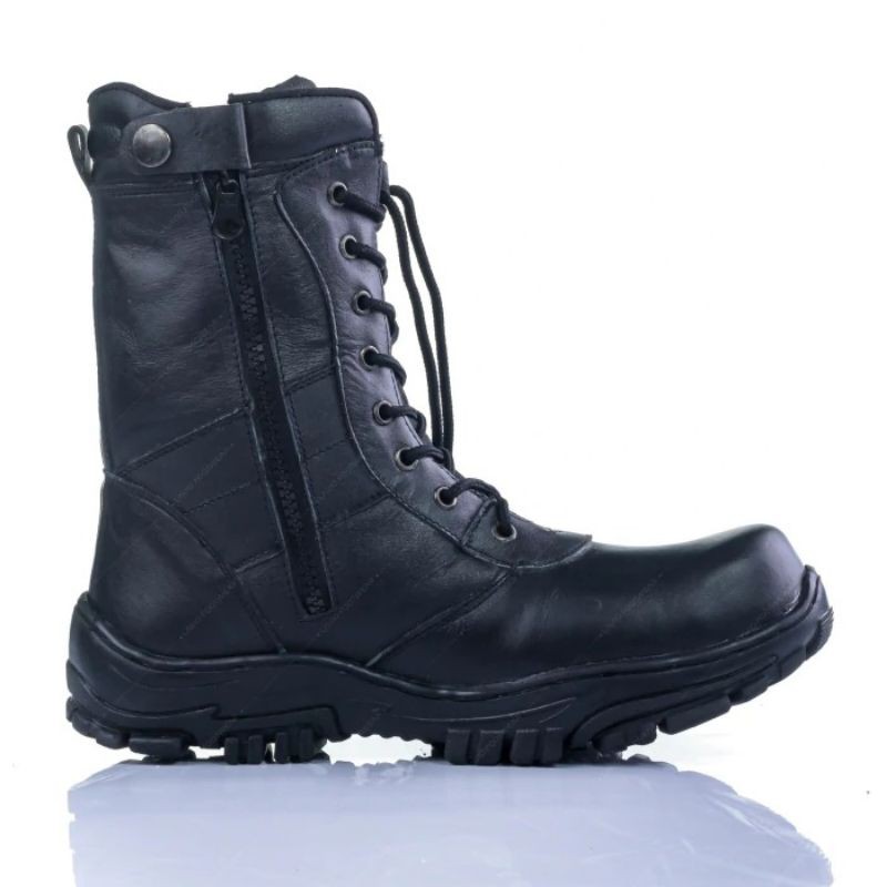 SEPATU SAFETY PDL KULIT TNI/POLRI, SEPATU BIKERS, BERKENDARA, OUTDOOR