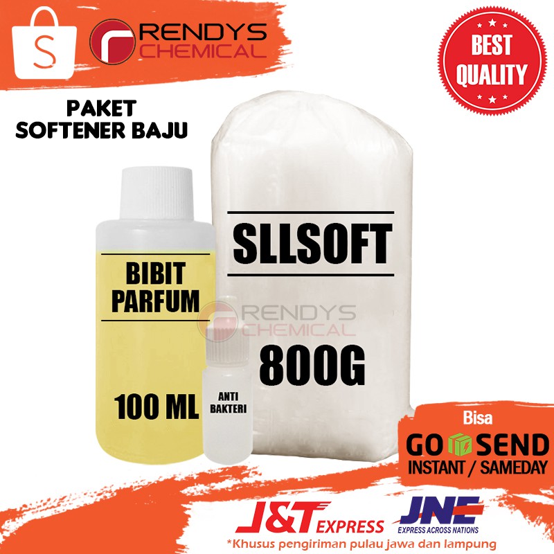 Paket Hemat DIY Softener Baju Pakaian / Pewangi Pelembut Pakaian (Anti Bakteri Bibit Parfum Sllsoft)