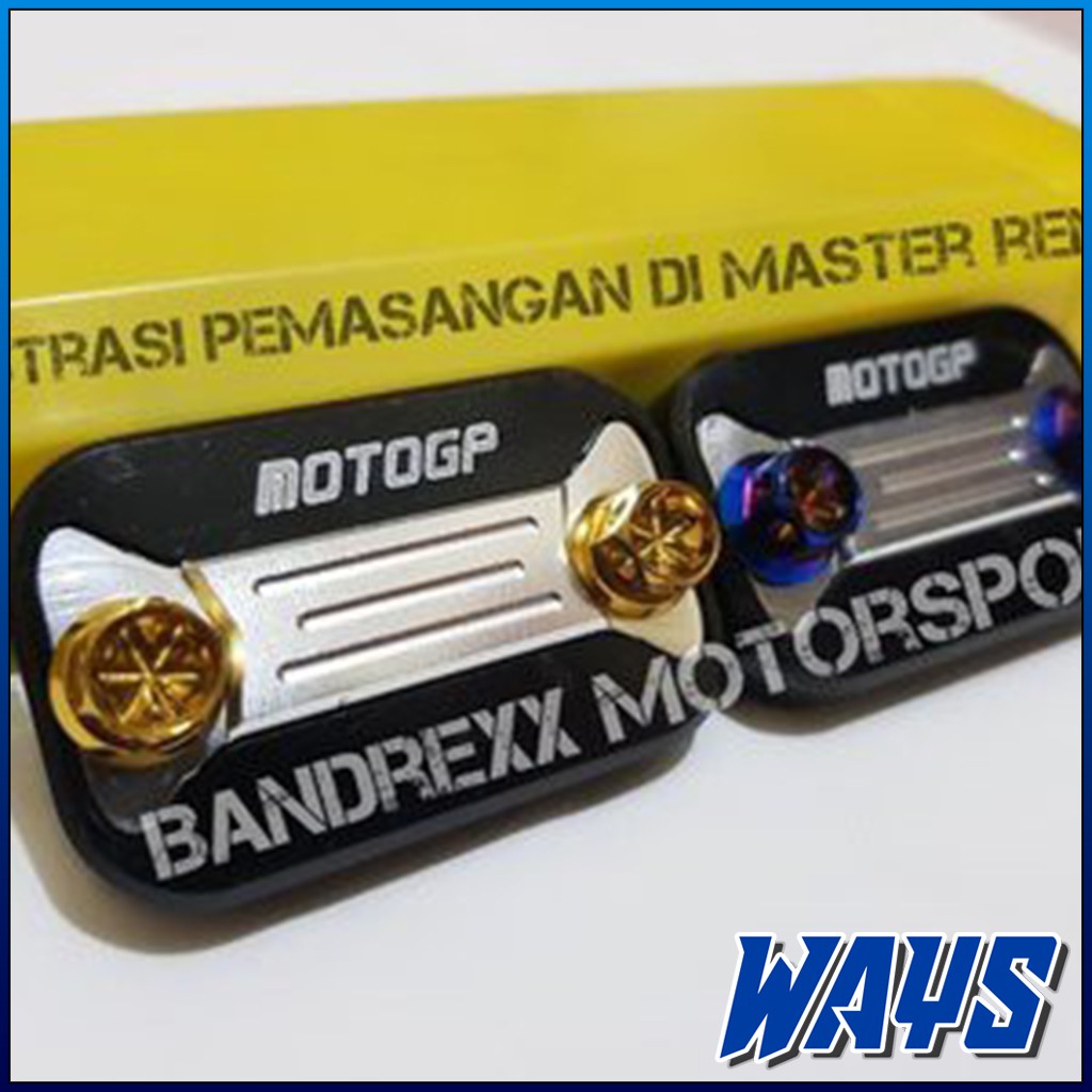 [P002] 2pcs Baut Tutup Master Minyak Rem Probolt Twotone Gold Variasi Nmax Aerox PCX Vario 125 150 Mio Beat Scoopy Fino Supra Jupiter Z Mx King CB150 Vixion Satria Ninja R15 R25 Rx King GSX