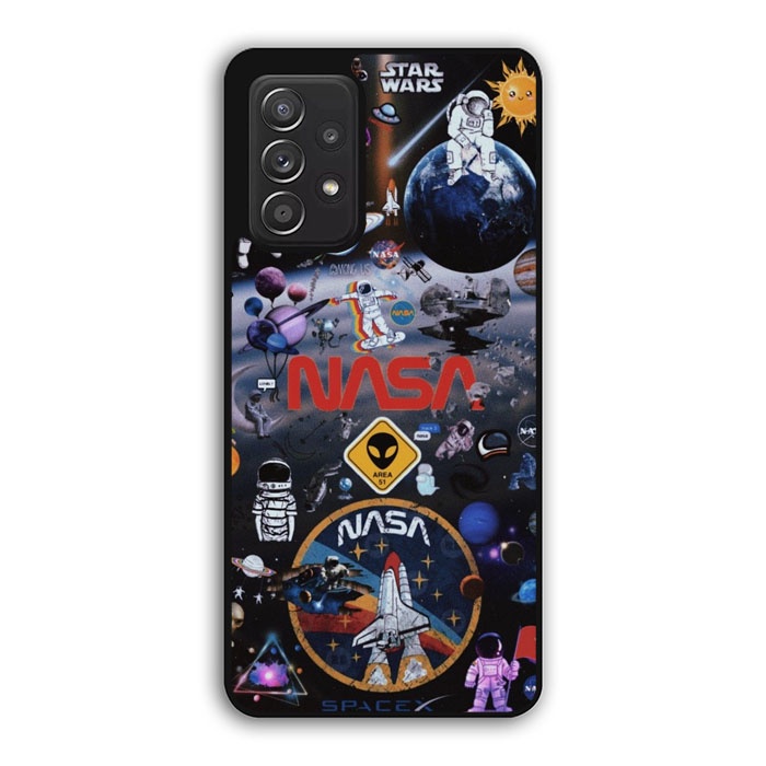 Case Casing Softcase Cover Samsung Galaxy A32 A52 A72 5g Retro Nasa B0692