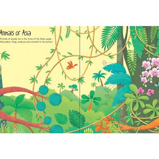 

Usborne Sticker Book - Jungle - Stiker Buku Edukasi Education Impor Thebest