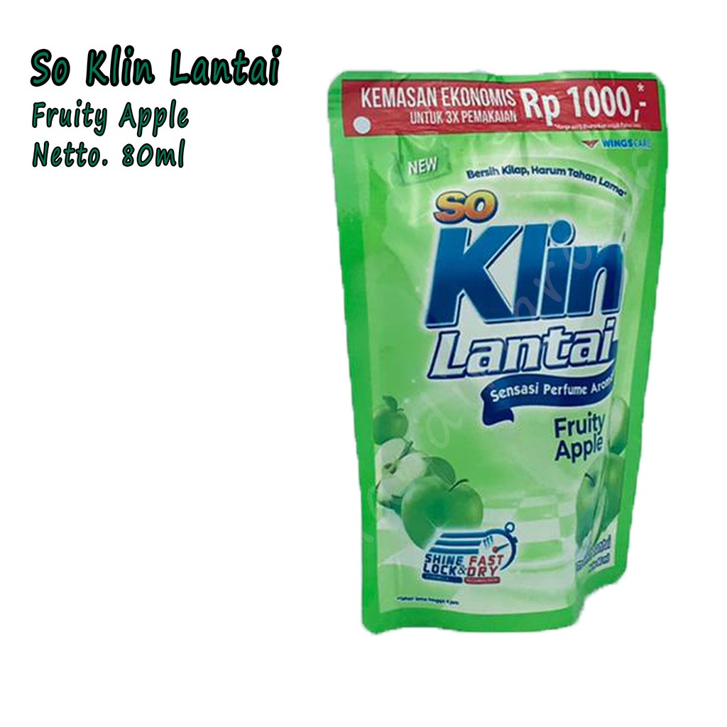 So klin * Lantai * Aroma * Fruity Apple * 60ml