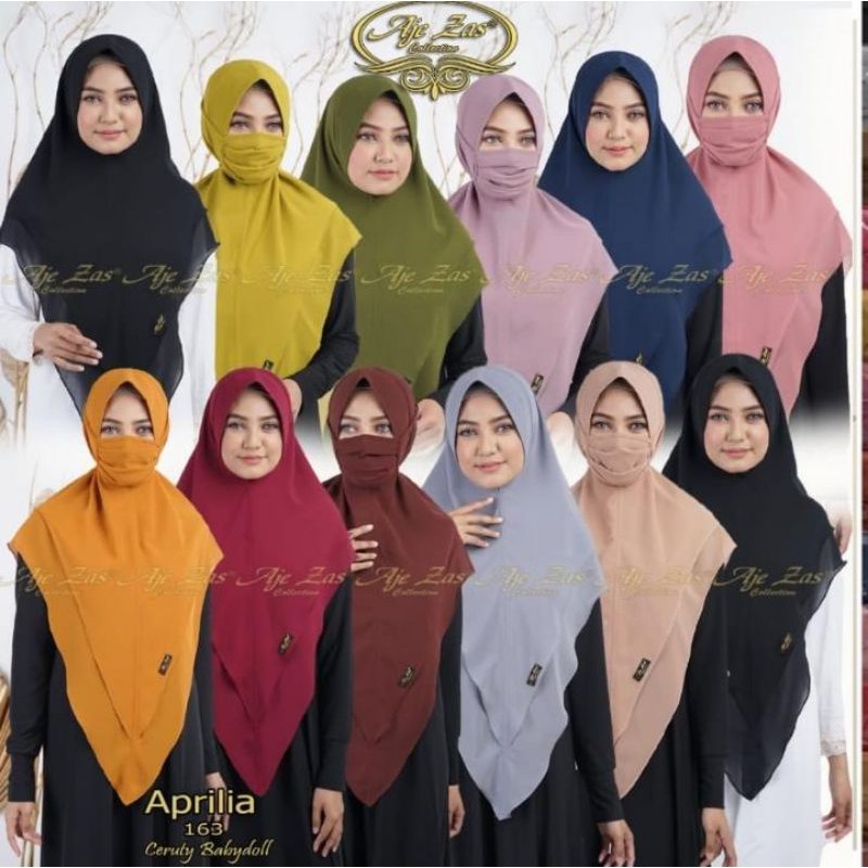 Khimar aje zas 2 layer Aprilia original aje zas terlaris ORI best seller