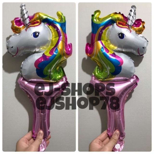 Balon Pentung Unicorn / Balon Raket Unicorn / Balon Pentung Unicorn