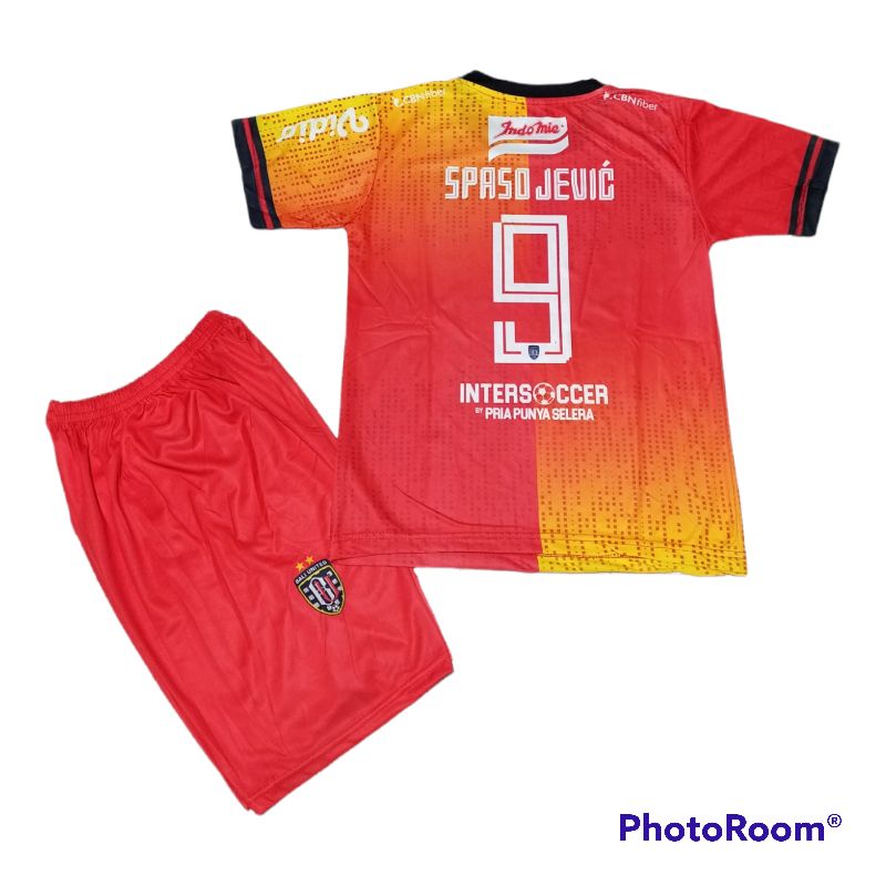 SETELAN JERSEY BOLA  BALI UNITED UMUR 5-12THN/JERSEY BOLA BALI UNITED