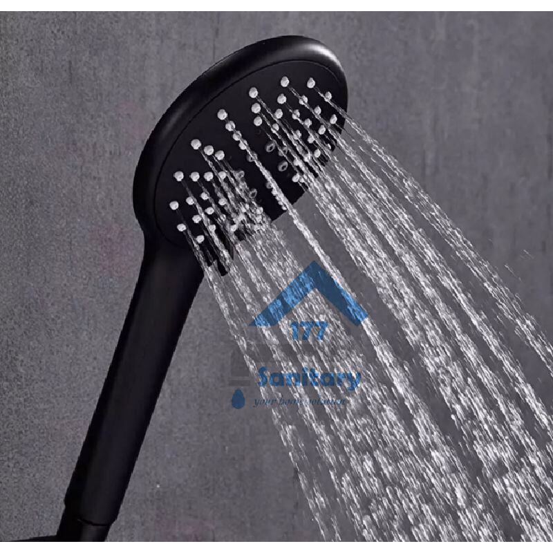 KEPALA hand Shower GEDE Minimalis HITAM 3in1 339-Head  Hand Shower Semprotan Shower Mandi spray sprayer black matte sanitary177