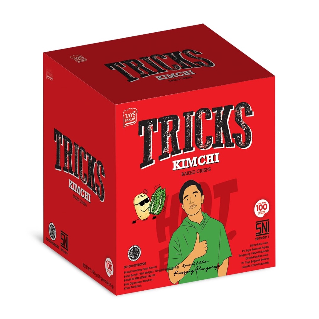 Tricks Biskuit Kentang Potato Baked Chips - Netto 10 pc x 12gr