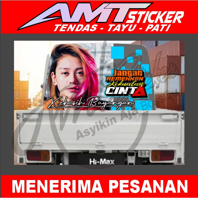 [Terlaris] Stiker Decal Belakang Cabin Mobil Grandmax Pick Up Stiker Decal Gegeran Mobil Pick Up