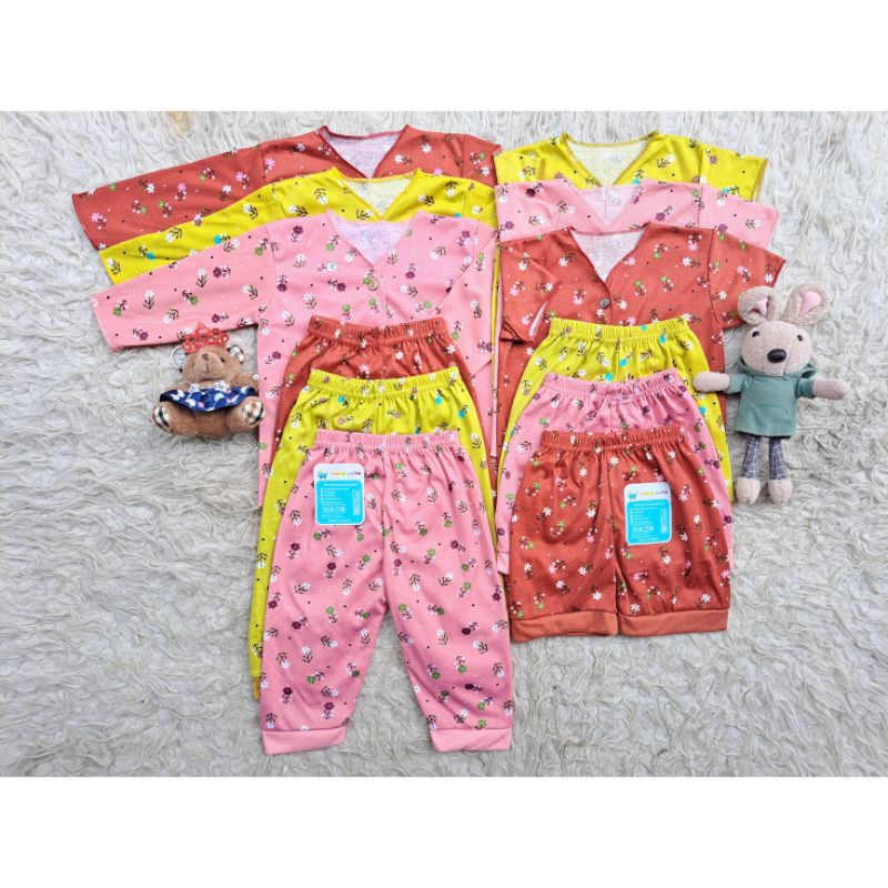 STELAN BAJU CELANA BAYI LENGAN PENDEK DAN PANJANG 6STEL SNI promo 9.9