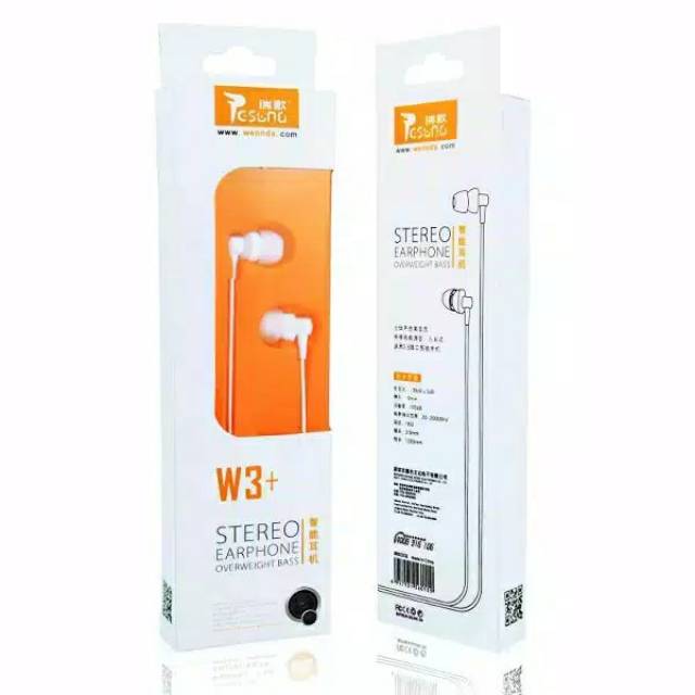 Vivan Resong W3+ Stereo Earphone BASS | Shopee Indonesia