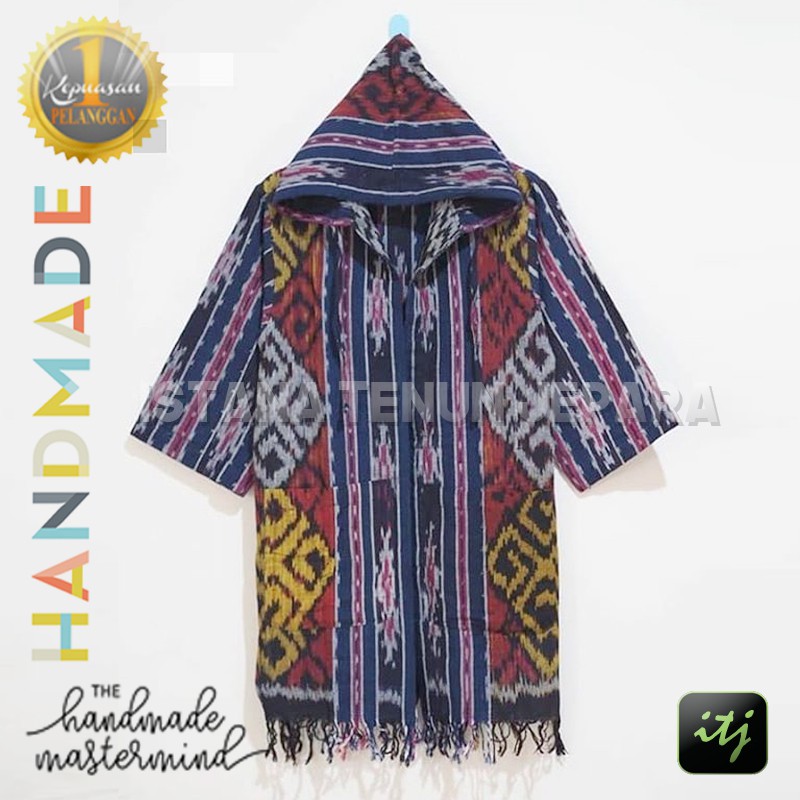 Jaket Tenun Troso, Jaket Hoodie, Jaket Batik Pria