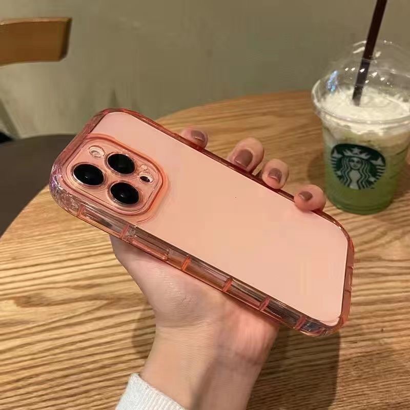 Case Airbag Warna Polos Untuk iphone 12 13 11 Pro Max X Xs Max Xr