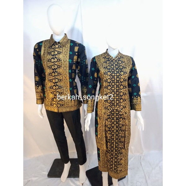 Original Couple Songket Khas Palembang Bahan Super Premium