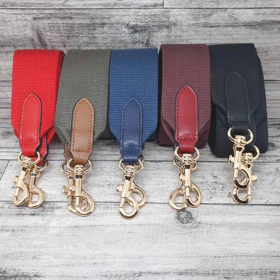 bagstrap canvas 5cm tali tas fashion panjang selempang strap tas petra