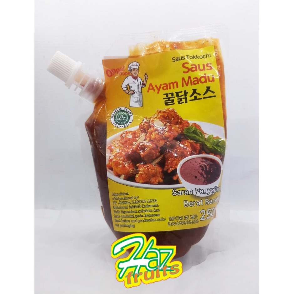 

Oppa Saus ayam madu 250 gram