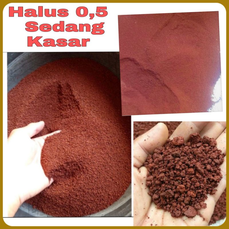 Pasir Merah Malang Bromo 1 kg halus kasar chana maru