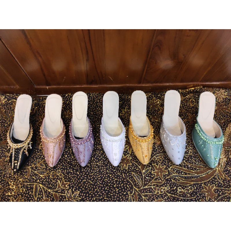 Selop Sandal Sendal Pengantin Payet Sepasang Couple