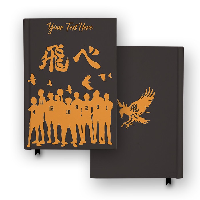 

Buku Catatan Notebook Haikyuu silhouette Custom Nama Diary Jurnal