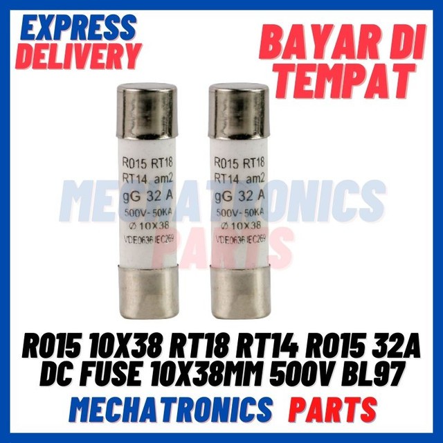 [PAS-9730] R015 10X38 RT18 RT14 RO15 32A DC FUSE LINK 10X38MM 32A 500V BL97