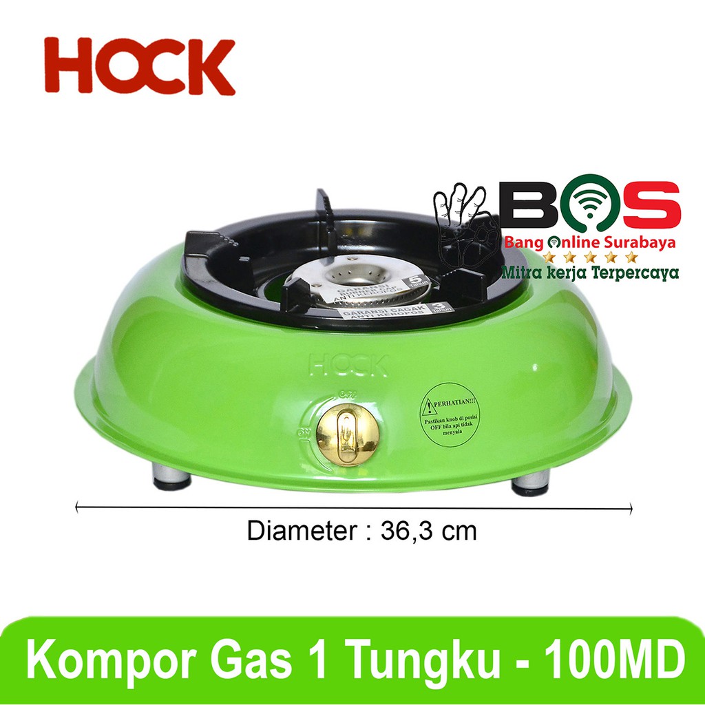 Kompor Gas LPG Tungku HOCK Mutiara Deluxe 100MD 100 MD