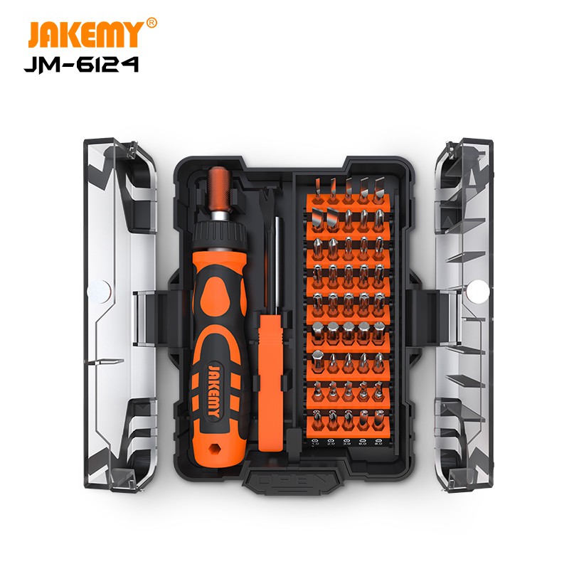 Jakemy JM-6124 48 in 1 Household Ratchet Screwdriver Torx Y-Shape Triangle Tool Set