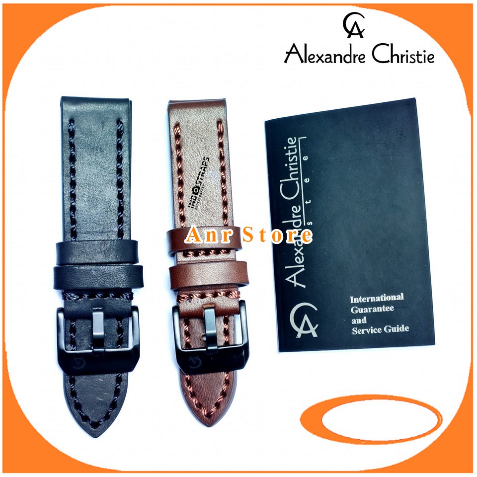 Strap Tali Jam Tangan Alexandre Christie AC Origtinal Oem 22 mm 24 mm