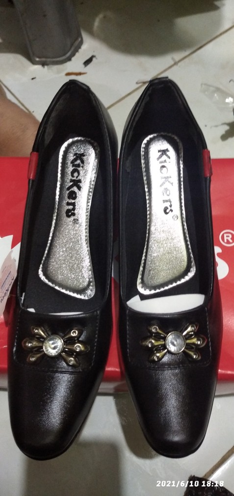 Sepatu Pantofel D21 2 Kantor Cewek Wanita Karir Termurah Kulit Sintetis Terlaris