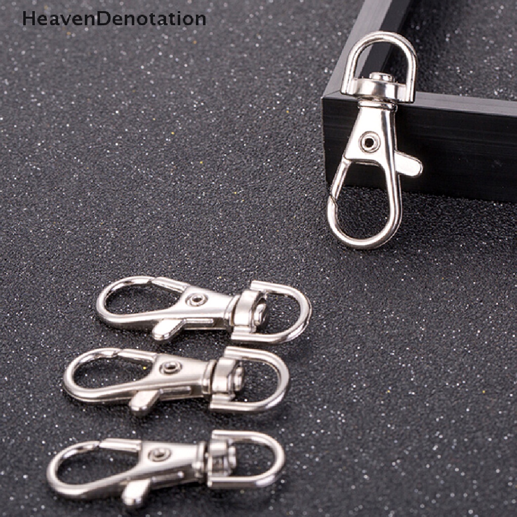 [HeavenDenotation] 10PC Silver Swivel Trigger Clips Snap Lanyard Hook Bag Key Ring Hooks Gift