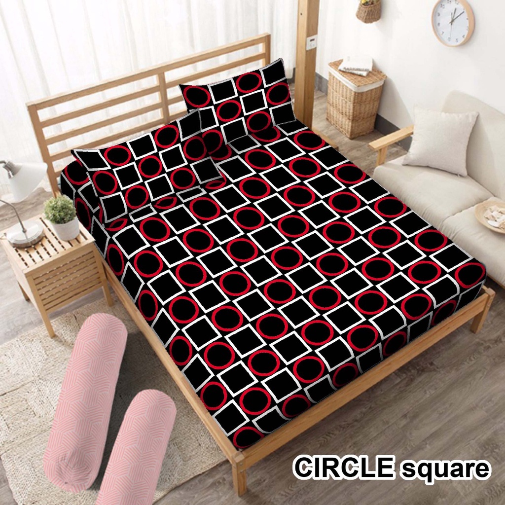 PROMO!!!! SPREI MOTIF CIRCLE UKURAN NO. 1 180X200 ANTI LUNTUR