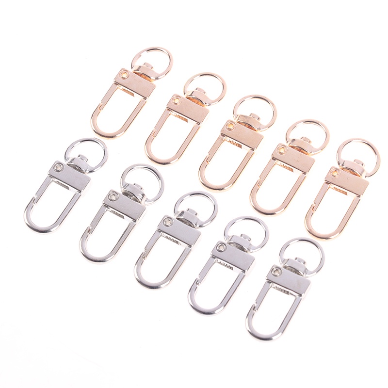 10pcs Jepit Lobster Ukuran 13x34mm Untuk Kalung / Gelang