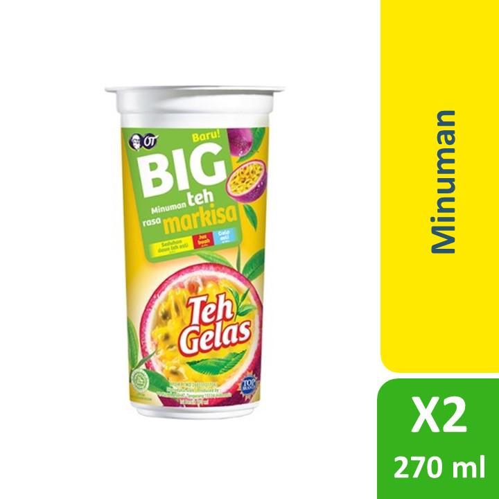 Teh Gelas Big Cup Markisa 270ml X 2 Pcs Shopee Indonesia